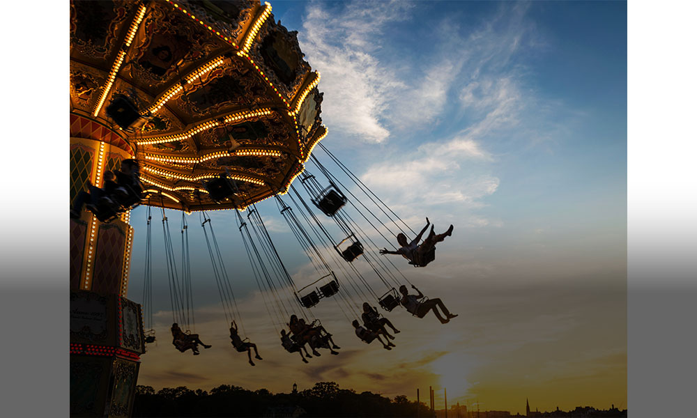 The picture shows a chain carousel.